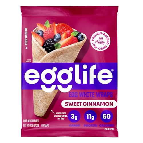 Egglife egg white wraps, 6 Ct