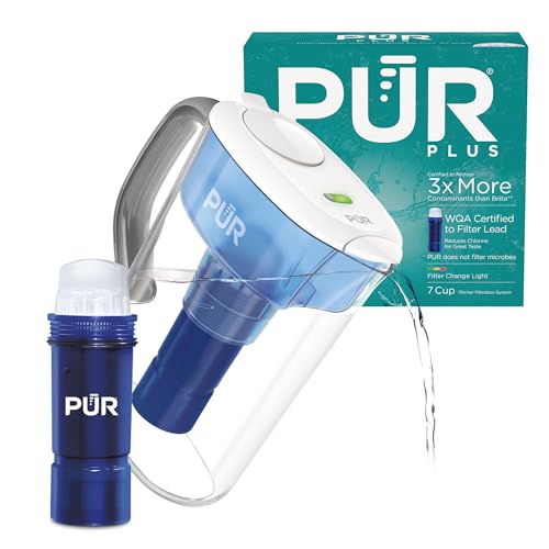 Pur Plus 7 Cup Water Filter Pitcher For Fridge Cleaner Great Tasting