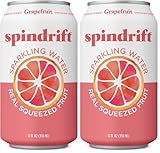 Spindrift Sparkling Water, Grapefruit, 12 Fl Oz (Pack of 2)