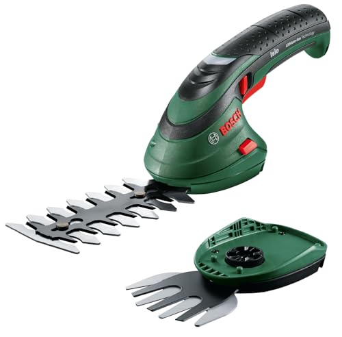 (-34%) Bosch Akku Grasscheren Set Isio (3,6 Volt, Messerlänge 12 cm, Messerabstand 8 mm)
