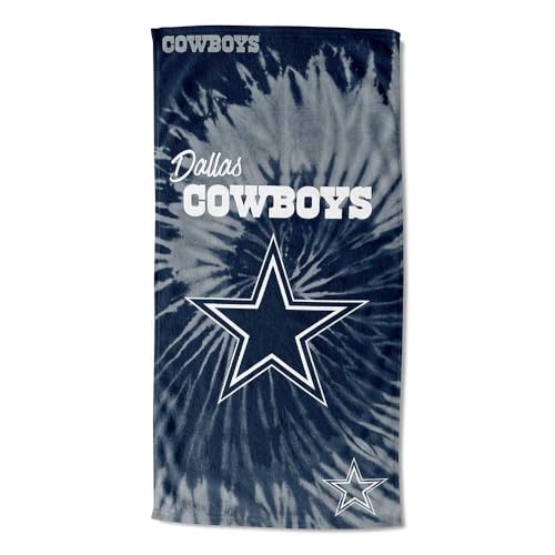Northwest NFL Dallas Cowboys Unisex-Adult Beach Towel, 30" x 60", Psychedelic