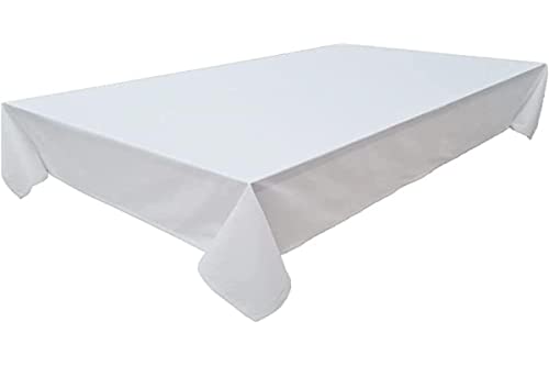 Tablecloth, Table Linen Made from 100% Cotton, Concept Collection, Choice of Colours and Sizes (Tablecloth - 150 x 150 cm, White)