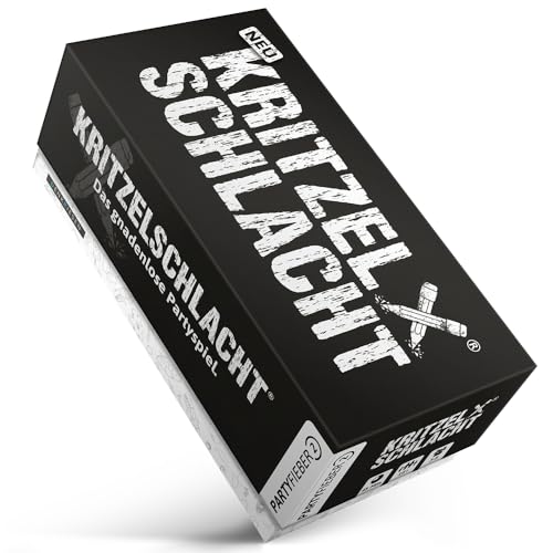 (-40%) DENKRIESEN - PARTYFIEBER - KRITZELSCHLACHT® Das gnadenlose Partyspiel | 300 Karten | 900 Begriffe | Partyspiel | Familienspiel | Geschenkidee | Kritzelspaß für 8 Spieler und mehr