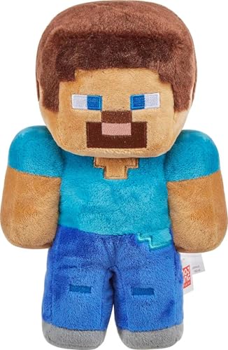 Mattel Minecraft Basic Plush Character Soft Dolls, Video Game-Inspired Collectible Toy Gifts for Kids & Fans Ages 3 Years Old & Up