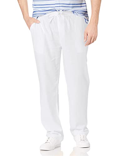 Amazon Essentials Men's Casual Linen Pant with Drawstring