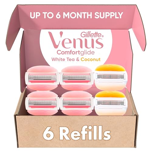 Gillette Venus Comfortglide White Tea 4 Count With Gillette Venus