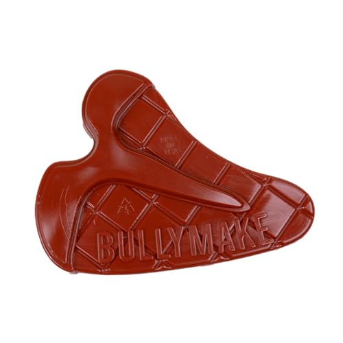 BULLYMAKE Red Tough Chew Steak Toy for Dogs, Durable Nylon Dog Toys for Aggressive Chewers, Dental Stimulating, Tough Chewers, Boredom Busting, Made in USA
