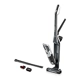 Bosch Flexxo 2-in-1 Serie 4 BBH3P280 Akku-Handstaubsauger, beutellos, hohe Saugleistung, LED-Beleuchtung, Dunkelgrau