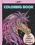 COLORING BOOK: Adult Coloring Book, Stress Relief Hobby, Coloring Book For Adults, Animal Coloring Book: Animal Coloring Book With Unicorns, ... Dogs, and More! (Animal Coloring Book Series)
