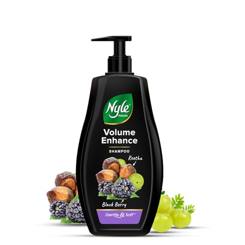 Naturals Volume Enhance Anti Hairfall Shampoo, With Reetha And Blackberry, Gentle and soft shampoo, PH balanced and Paraben free, 800ml