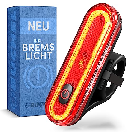 (-33%) Büchel Fahrrad Rücklicht LED I Aufladbar I StVZO zugelassen I Rücklicht Fahrrad, Rücklicht Ebike, Fahrradlicht hinten, Fahrrad rücklicht led