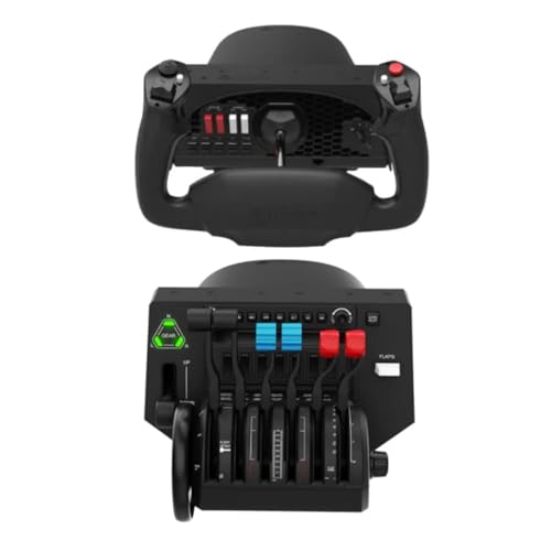 Honeycomb Alpha Flight Controls Yoke with Honeycomb Aeronautical Bravo Throttle Quadrant Bundle (2 Items)
