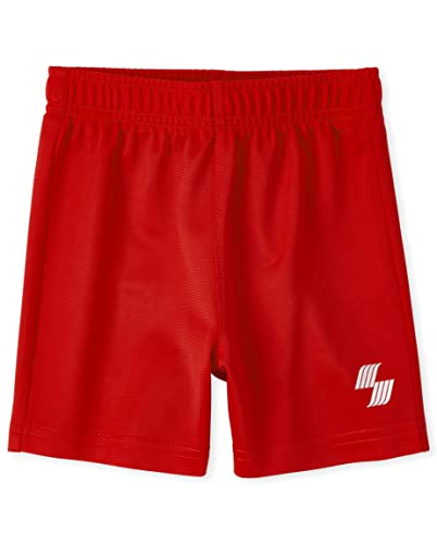 The Children's Place Boys And Toddler Athletic Basketball Casual Shorts, Red Single, 3T US