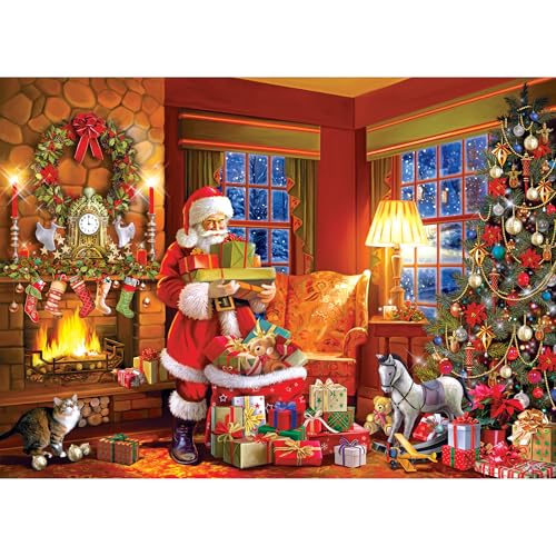 RoseArt - Kodak Premium - Christmas Eve Delivery - 1000 Piece Jigsaw Puzzle for Adults