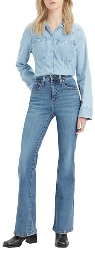 🔥 STARKER PREIS (-53%) Levi's Damen 726 High Rise Flare Jeans, Blue Wave Mid, 28W / 34L