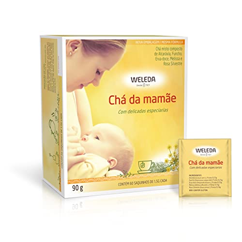WELEDA Chá da Mamãe 60 sachês | Chá Orgânico para Gestantes e Lactantes | Apoio à Amamentação | Sem Aromas Artificiais