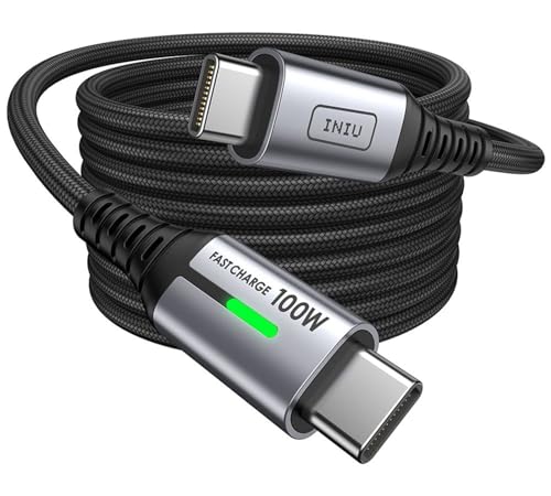 (-30%) INIU USB C Kabel, 2m 100W PD3.0 Schnellladekabel USB C auf USB C Ladekabel