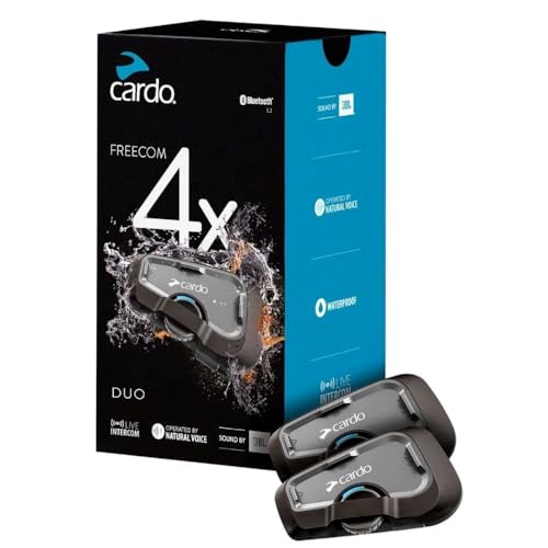 Cardo Systems Freecom 4X Dual Best for Multiple Riders An advanced-engineered Bluetooth headset for