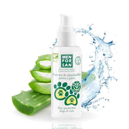 Menforsan protector de almohadillas con aloe vera 100% natural para perros y gatos, 60 ml