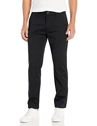 Volcom Men's Frickin Modern Fit Stretch Chino Pant, Black 1, 34W x 30L