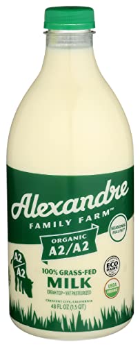 Alexandre Family Farms Organic A2 A2 Grass Fed Milk, 48 Fz