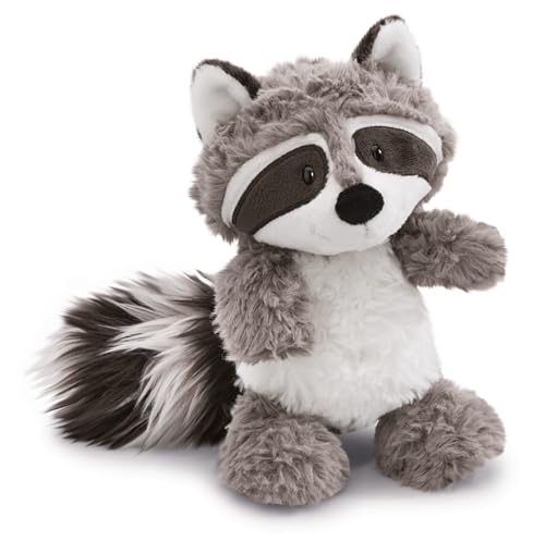 🔥 STARKER PREIS (-43%) NICI 48394 Kuscheltier 25 cm Plüschtier für Mädchen, Jungen & Babys – Flauschiger Stofftier Waschbär zum Spielen, Sammeln & Kuscheln – Gemütliches Schmusetier, grau