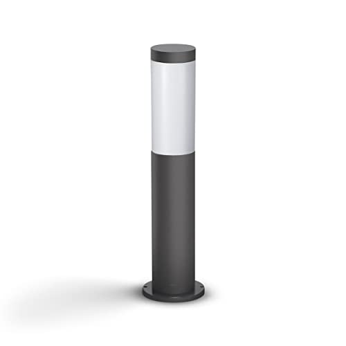 (-62%) PHILIPS Outdoor LED Sockelleuchte Utrecht, für den Außenbereich, Anthrazit, 60W, IP44 Schutzklasse, austauschbares Leuchtmittel