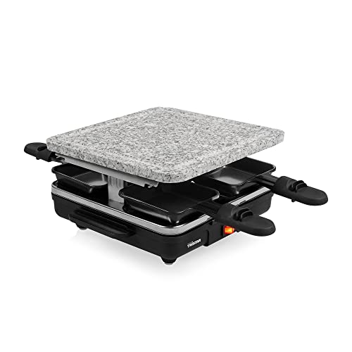 (-18%) Tristar Raclette-Stein – Steingrillplatte – Grillfläche 21 x 21 cm – Geeignet für vier Personen – Inklusive 4 Pfännchen – BPA-frei – RA-2745