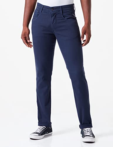 🔥 STARKER PREIS (-70%) Replay Herren Anbass X-lite Jeans, 085 Blue, 27W / 32L EU
