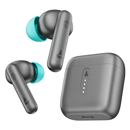 Boat Airdopes 141, Low Latency, ENx Tech, 42HRS Battery, Fast Charge, IWP, IPX4, Bluetooth Earbuds, TWS Ear Buds Wireless Earphones with mic (Cider Cy