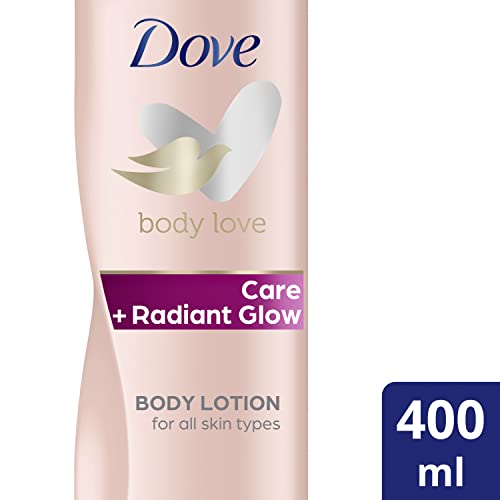 🔥 STARKER PREIS (-37%) Dove Care + Radiant Glow Feuchtigkeitscreme für den Körper, mit Serum, stellt Ceramide und natürliche Mineralien für alle Hauttypen wieder her, 400 ml
