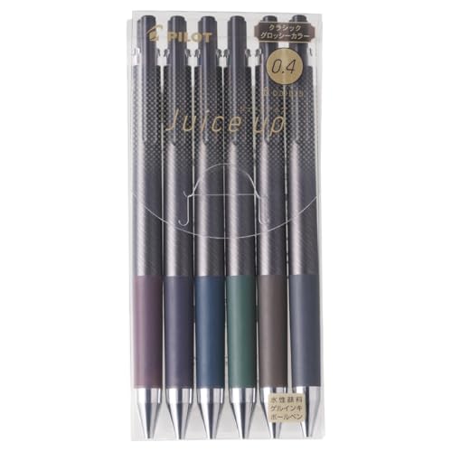 Pilot LJP120S46CCG Gel Ballpoint Pen, Juice Up, 0.4, Classic Glossy Colors, 6 Colors
