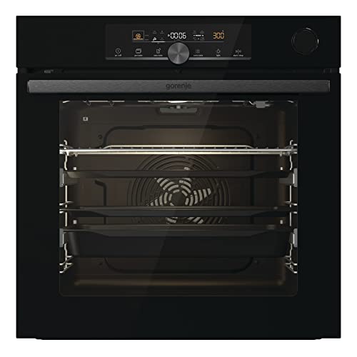 (-42%) Gorenje OptiBake Advanced BPSA 6747 A08BG Einbau-Backofen / 77L / Heißluft / Pyrolyse / AutoBake / Touch Bedienung / Bratenthermometer / GentleClose & Open / SteamAssist / PizzaMode 300°C/ schwarz