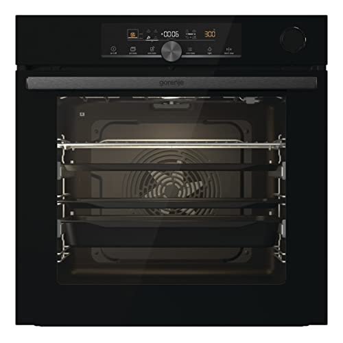 (-44%) Gorenje 738009 OptiBake Advanced BSA 6747 A04BG Einbau-Backofen / 77L / Hydro/ Heißluft/ AutoBake/ Touch Bedienung/Bratenthermometer/GentleClose & Open/SteamAssist/StepBake/PizzaMode 300°C/ schwarz