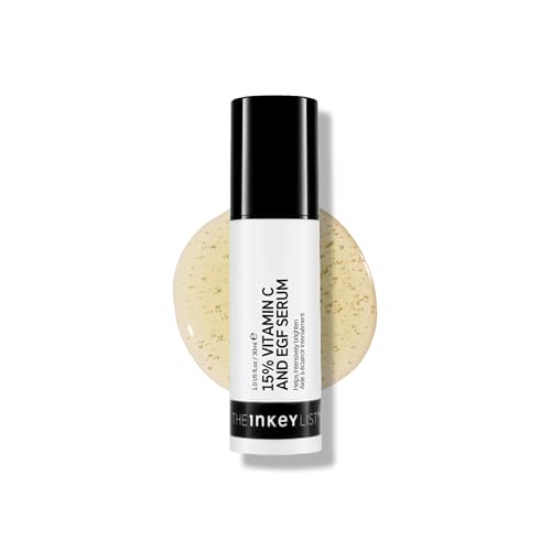 The INKEY List 15% Vitamin C and EGF Serum 1 Fl Oz, Reduces Hyperpigmentation, Rejuvenating Skin Care, Vegan Friendly, Suitable For All Skin Types