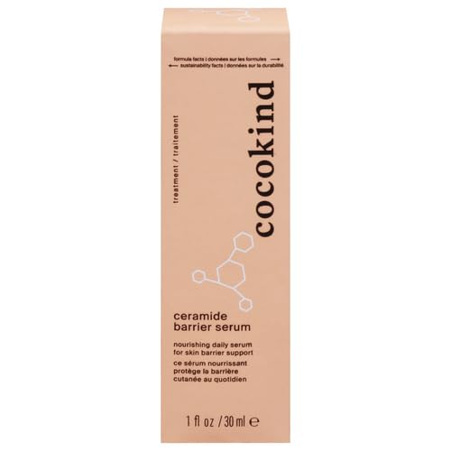 Cocokind Ceramide Barrier Serum, Hydrating Serum to Reduce Dryness, All Skin Types including Sensitive Skin, Fragrance Free, Cruelty Free, 1 fl oz