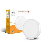 wipro Polycarbonate Garnet 6W Rimless Round LED Surface PanelCool White Light