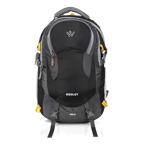 Wesley Spartan Unisex Travel Hiking Laptop Bag fits Upto 17.3 inch with Raincover and Internal Organiser Backpack Rucksack College Backpack
