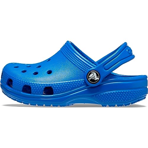 Crocs Kids Classic Clog (Toddler) - Clogs for Kids - Synthetic Upper - Ventilation Holes - Round Toe Blue Bolt 6 Toddler M