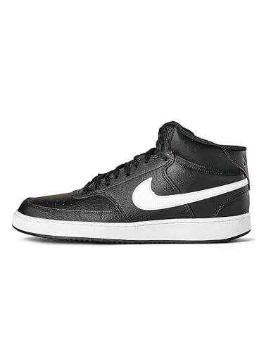 🔥 STARKER PREIS (-52%) Nike Herren Court Vision Mid Next Nature Sneaker, 001 Black White, 43 EU