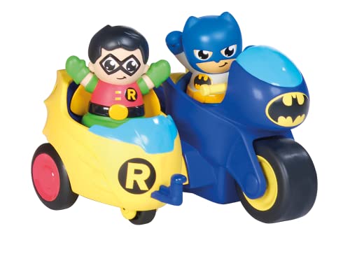(-15%) Toomies DC Comics Batman E73260 2 in 1 Batcycle Batman Motorrad und Seitenwagen Kombination - Batman Fahrzeug für Kinder - Schwungradantrieb zum Mitschieben - ab 12 Monaten