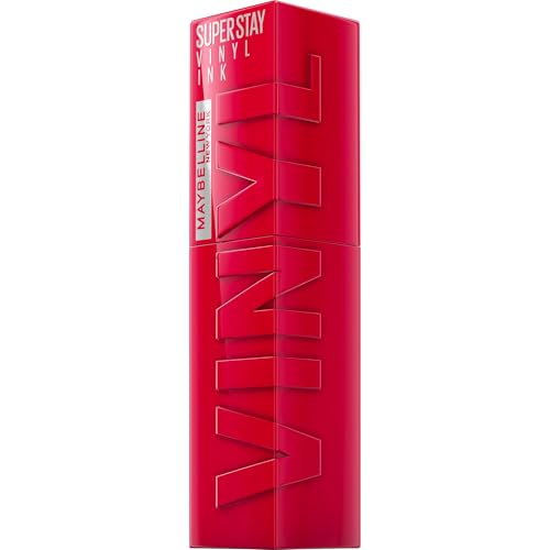 Maybelline New York Super Stay Vinyl Ink Liquid Lip Colour, 16HR Long-Lasting, Ultra-Pigmented, Smudge & Transfer-Proof, High Shine Finish, Vegan Formula for Comfortable Wear, Shade: 50 Wicked