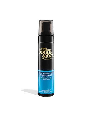 Bondi Sands 1 Hour Express Self Tanning Foam, Lightweight, Fragrance Free Self-Tanner for an Even, Streak-Free Tan, 6.76 fl oz