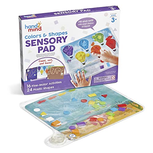hand2mind Colors and Shapes Sensory Pad, Fine Motor Skills Toys for 3 Year Old, Sensory Toys for Sensory Play, Occupatio