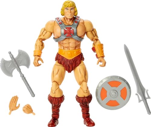 Masters of the Universe Masterverse He-Man Action Figure, 40th Anniversary Figure with Accessories, Motu Character Toy Collectible ​​​
