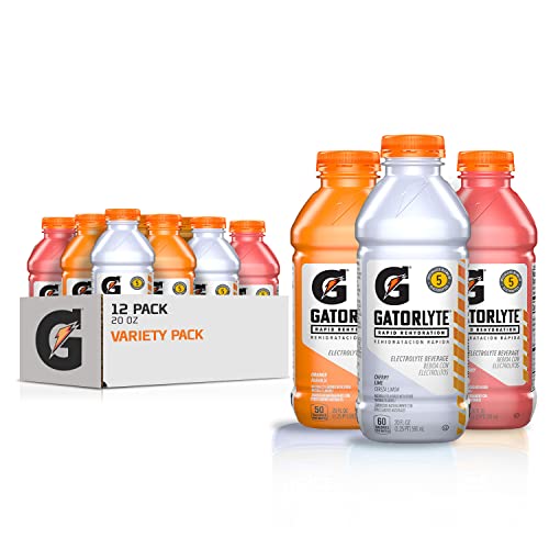 Gatorlyte Rapid Rehydration Electrolyte Drink 3 Flavor Variety Pack