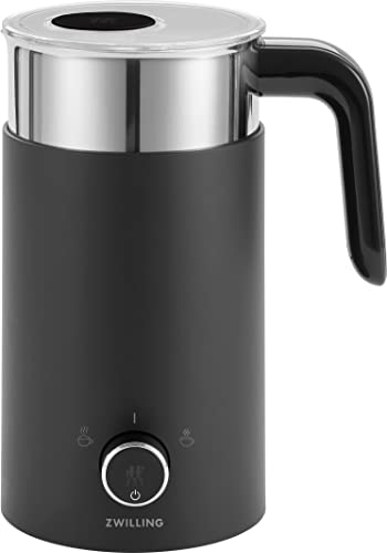 (-30%) ZWILLING ENFINIGY Milchaufschäumer, Elektrischer Milchschäumer für heiße und kalte Milch sowie pflanzliche Milchalternativen, 400 ml, Edelstahl, Kunststoff, Schwarz