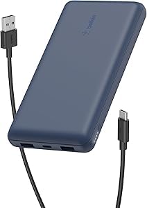 Belkin 20000 mAh Power Bank | Super Fast Charging | USB-C PD Port | 15W Charging for iPhone Series (16, 16 Pro Max), Samsung Galaxy, Google Pixel & Mo