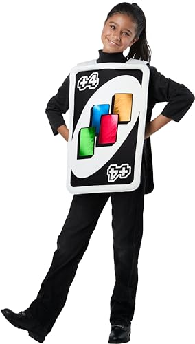 Mattel Uno: Draw Four Card Costume for Kids by Rubies, Unisex One Size