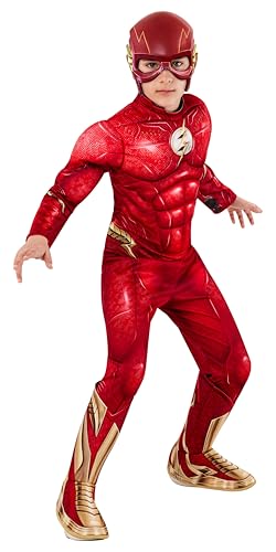 Rubies DC The Flash Movie: The Flash Deluxe Costume for Kids, Boy's Medium